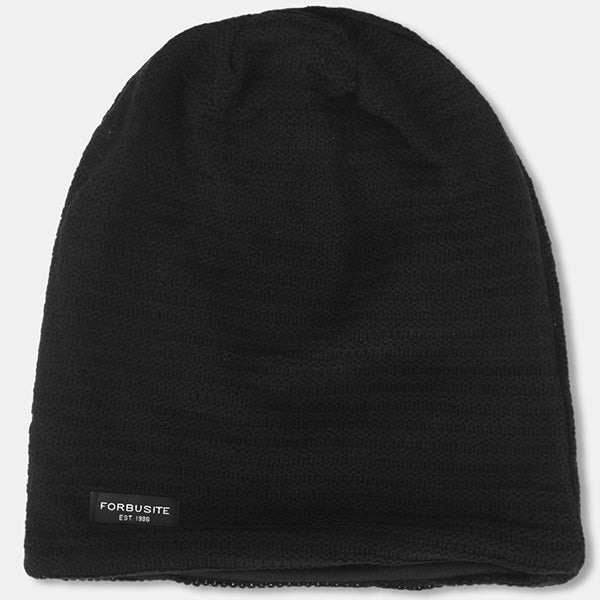 FORBUSITE mens slouchy beanie black