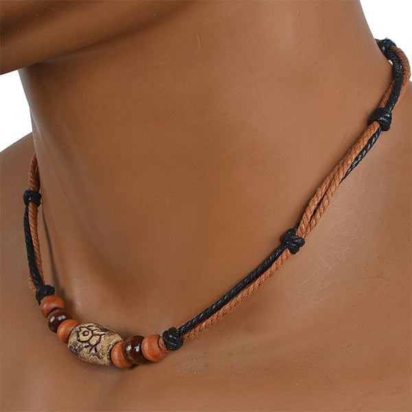 forbusite mens brown necklace surfer