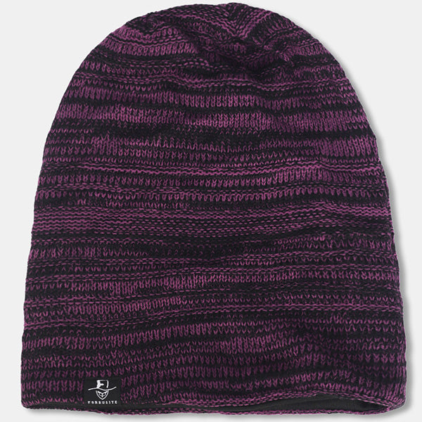 FORBUSITE Purple Slouchy Beanie Hat 