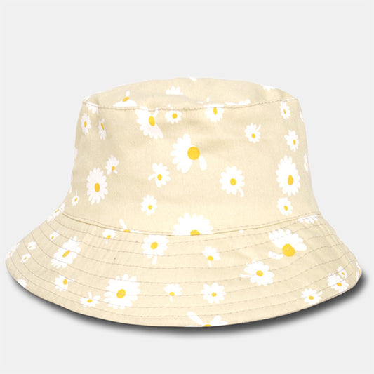 forbusite women flower printed bucket hat beige