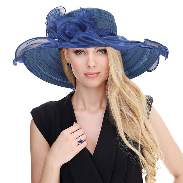 forbusite Womens Kentucky Derby Hats blue