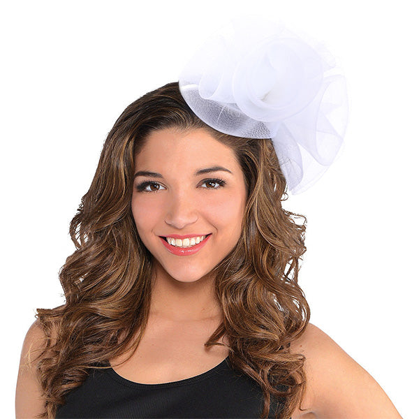 FORBUSITE Ladies Fascinators Hats White