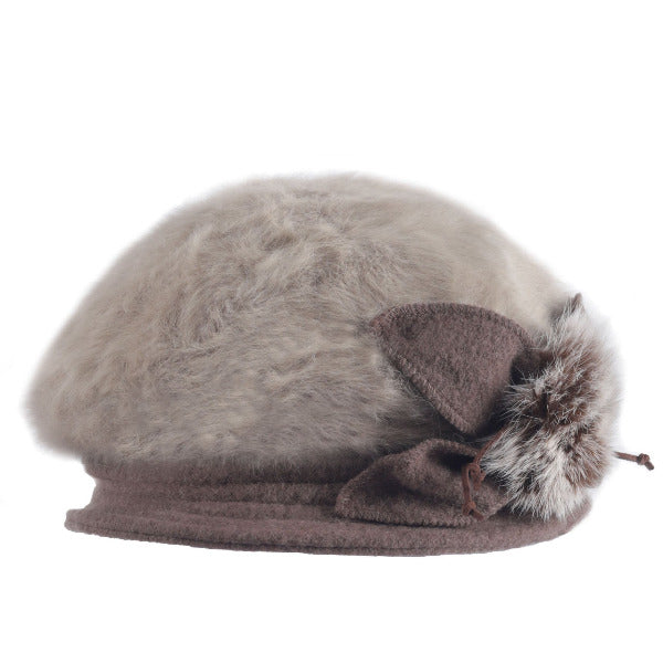 forbusite Women Angola Wool Beret