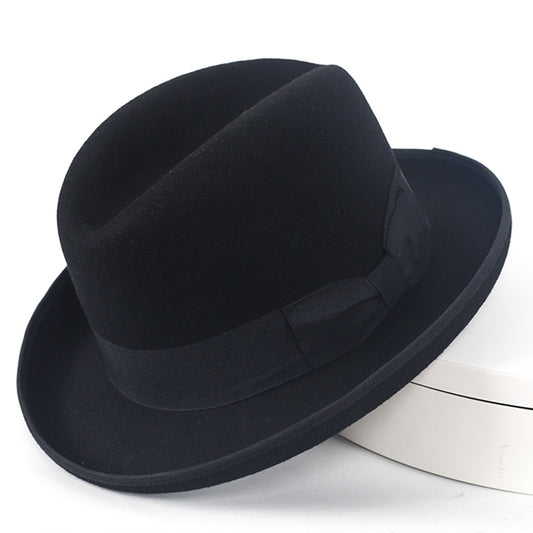 black homburg hat