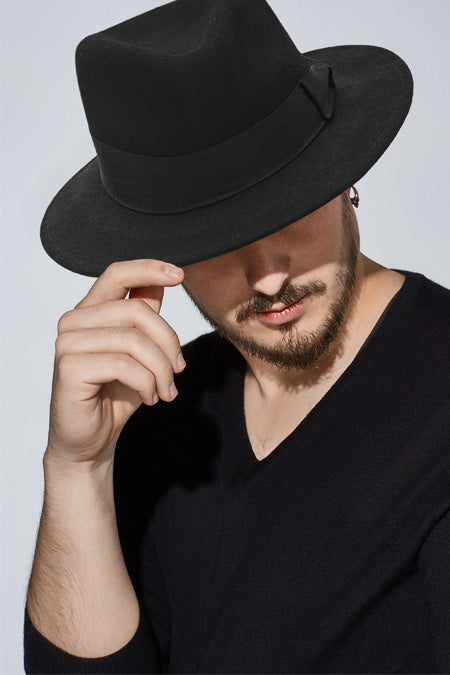 classic black fedoras for winter forbusite