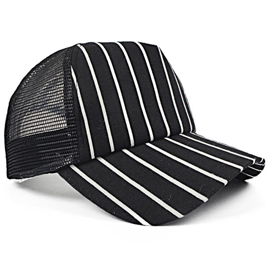 forbusite Striped Mesh Trucker Hat
