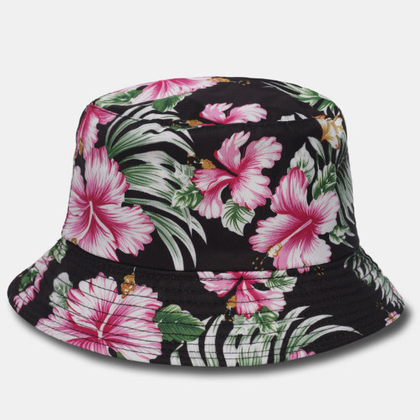 forbusite print flowers bucket hat women