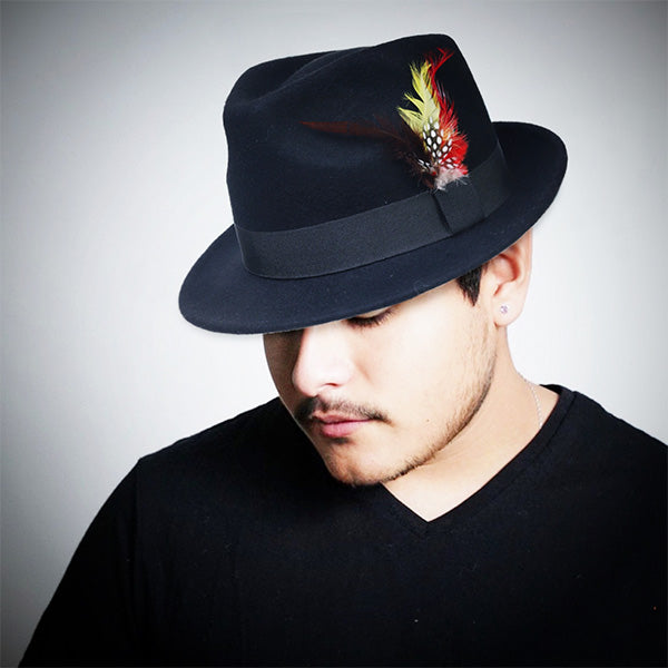 forbusite wool fedora for men black