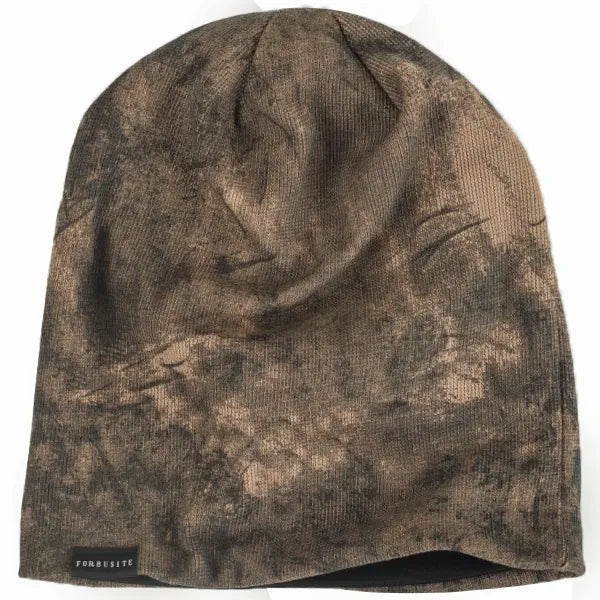 Minimalist slouchy beanie cap with subtle FORBUSITE branding