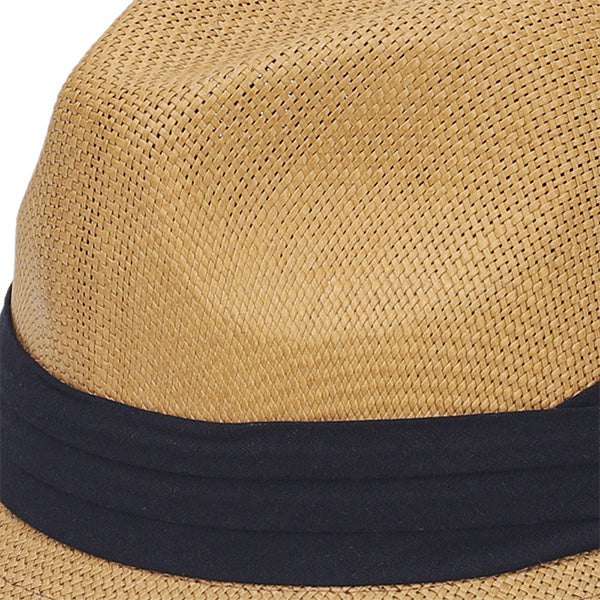 straw fedora hat