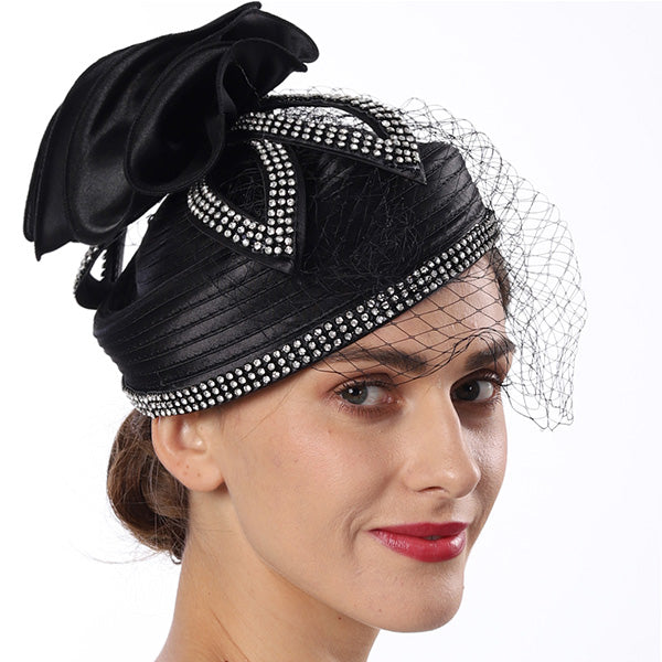 FORBUSITE Kentucky Derby Hats for women Black