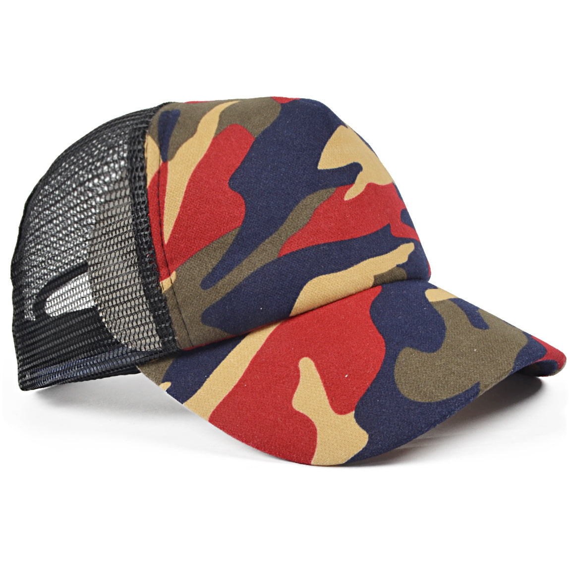 Unisex Classic Camo Curved Bill Snapback Mesh Trucker Hat A121 - forbusitehats