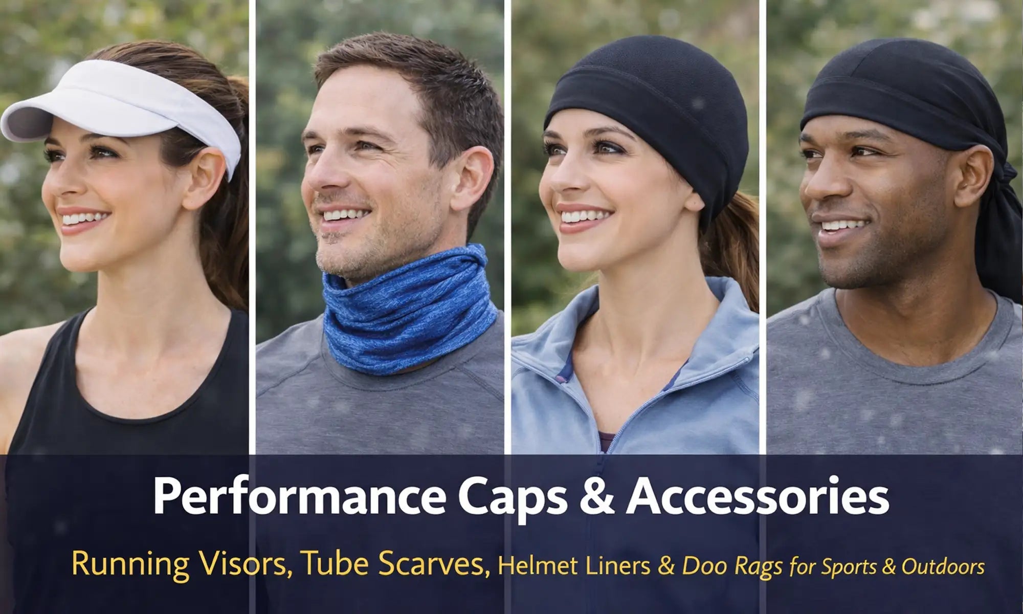 Performance Caps & Accessories for Sports | Running Visor, Tube Scarf ...