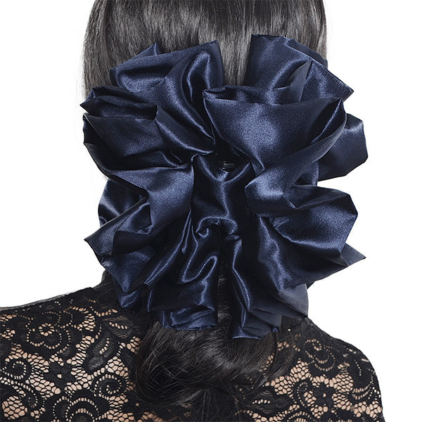 forbusite Satin Fabric Flower Hair Clip 