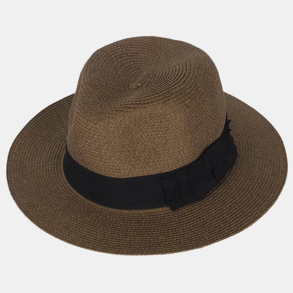 Straw Fedora Hat for Women and Men F019