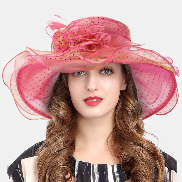 forbusite Womens Kentucky Derby Hats Rose