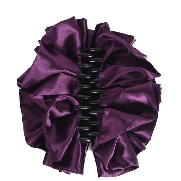 forbusite Satin Fabric Flower Hair Clip 