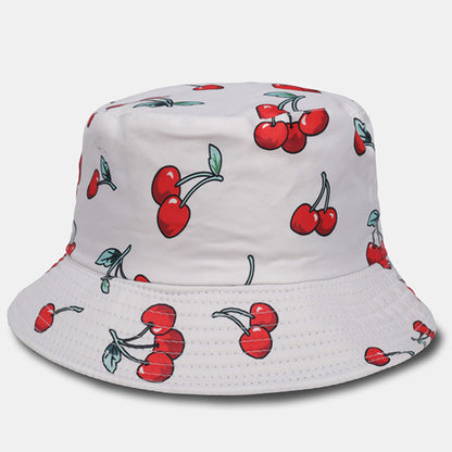 forbusite Cherry Fruit Printting Bucket Hat