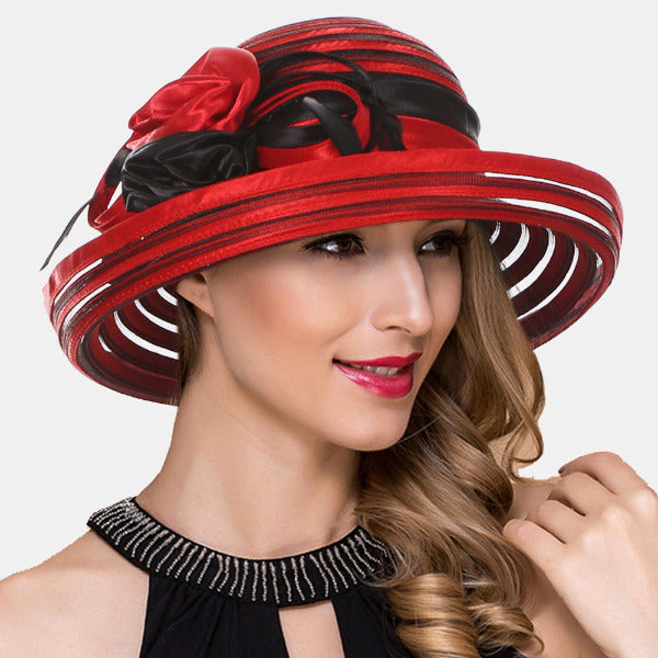 forbusite red fancy church hat