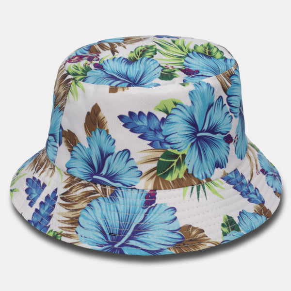 forbusite Light blue flowers bucket hat