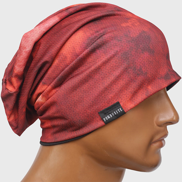 forbusite Men Slouchy Beanie Hat red