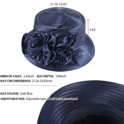 forbusite womens navy blue kentucky derby hat