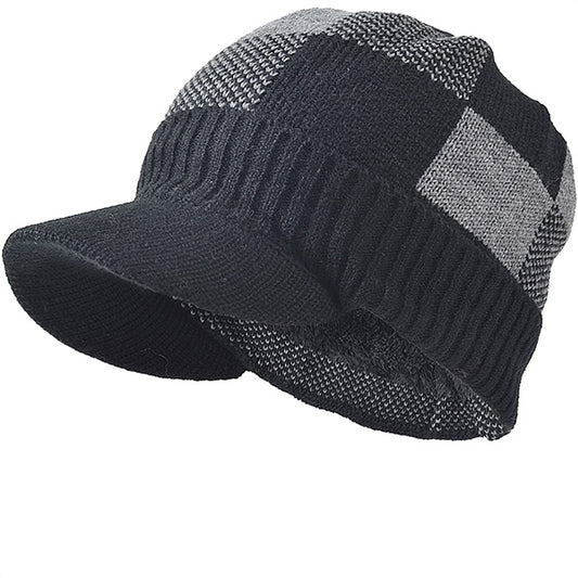 forbusite black visor beanie hats for men