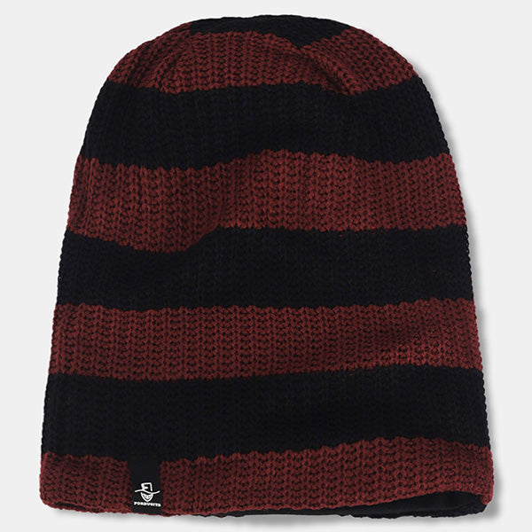 forbusite Long beanie red and black