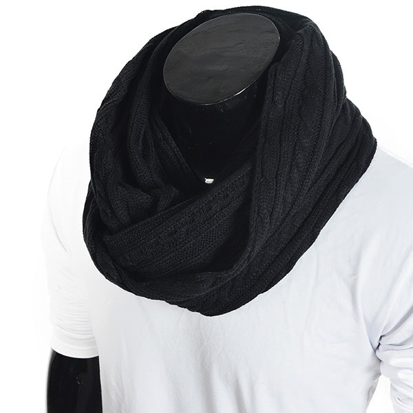 forbusite Mens Cable Knit Infinity Scarf