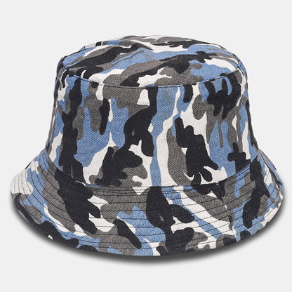 forbusite Camouflage Bucket Hat blue