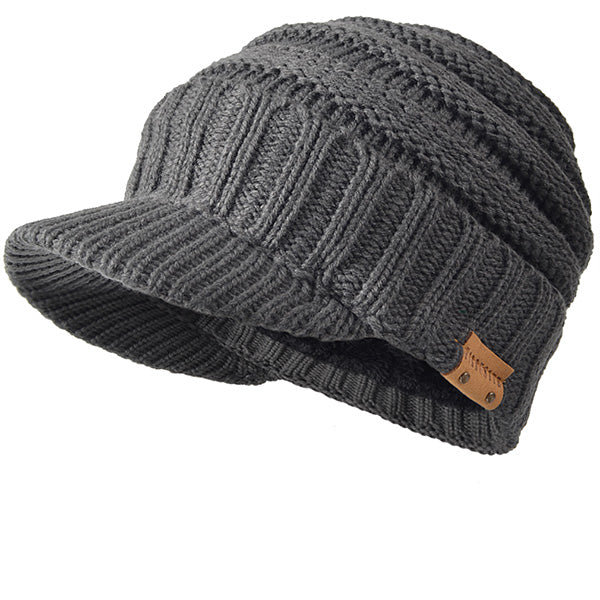 FORBUSITE Knit Visor Beanie Caps for Winter