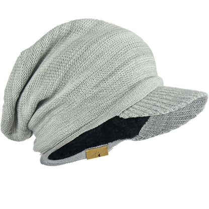 FORBUSITE Knit Beanie Visor Hat for Winter