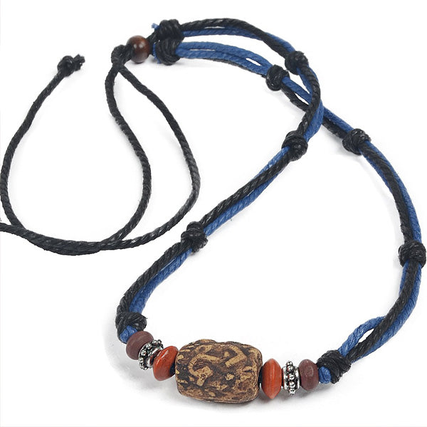 FORBUSITE mens beaded Beach necklaces surfer