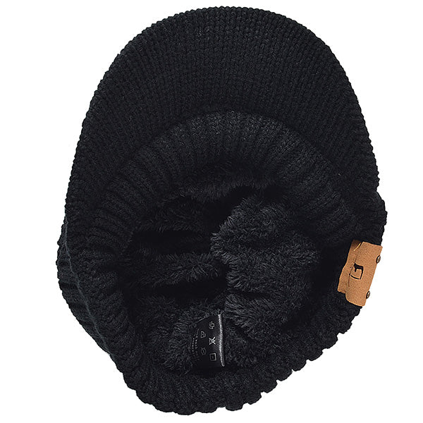 FORBUSITE knit beanie visor hat winter
