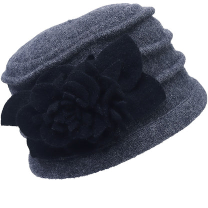 forbusite Women Wool Winter Hat grey