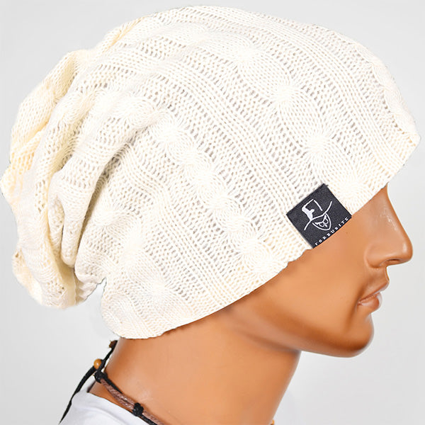 FORBUSITE Mens Cable Beanie 