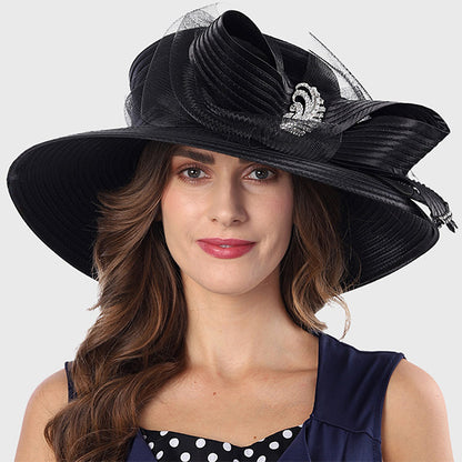 forbusite black derby hat women