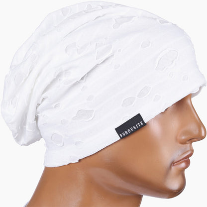 FORBUSITE Slouchy Beanie Hat white
