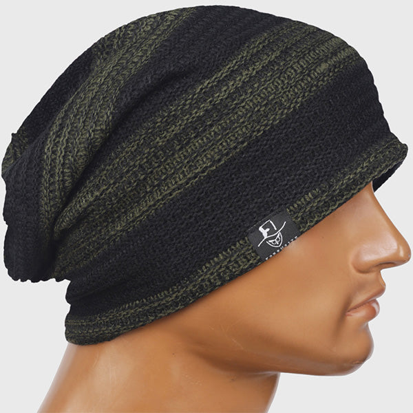 forbusite black and green beanie hat