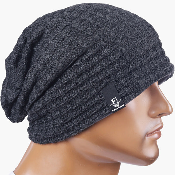FORBUSITE Mens Knit Baggy Beanie Hat