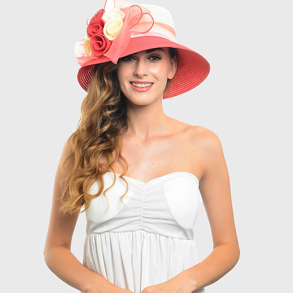 forbusite Straw Church hat for women