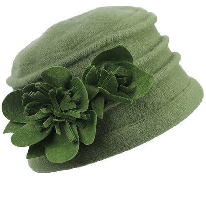 forbusite Women Winter Hat 1920s Green