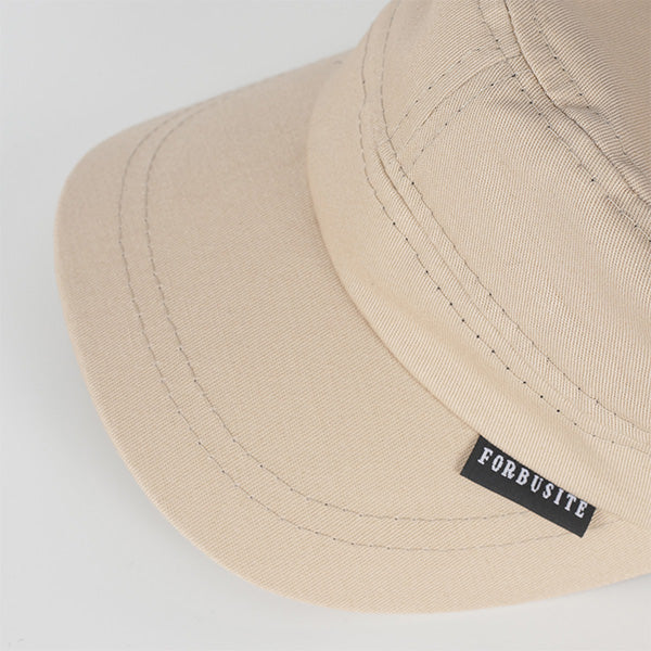 FORBUSITE Trendy Cotton Cadet Cap men beige