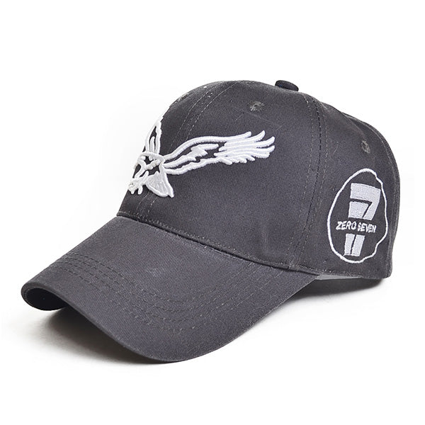 FORBUSITE Eagle Large Embroider Cotton Baseball hat grey