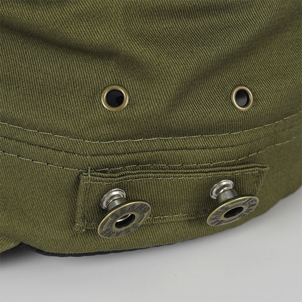 forbusite Men Military Style Cadet Hats green