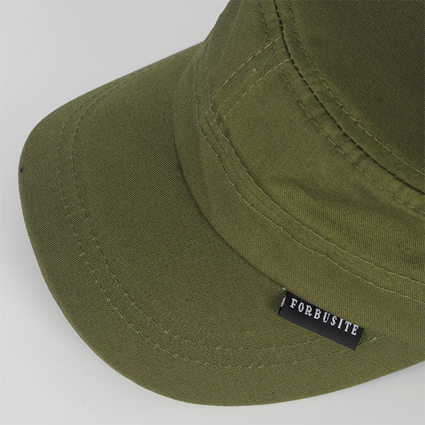 forbusite Men Military Style Cadet Hat with short bill green 