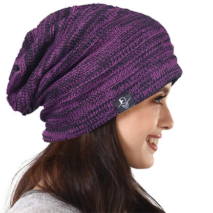 forbusite purple slouchy beanie hats women