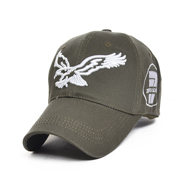 FORBUSITE Eagle Large Embroider Cotton Baseball hats green