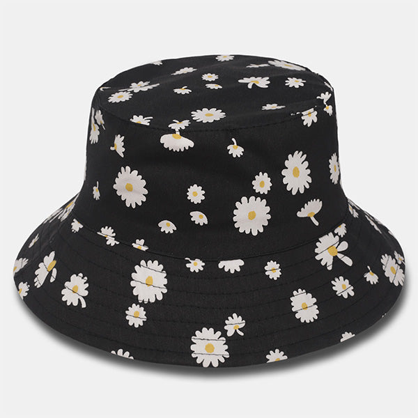 forbusite forbusite flower printed bucket hat for women black