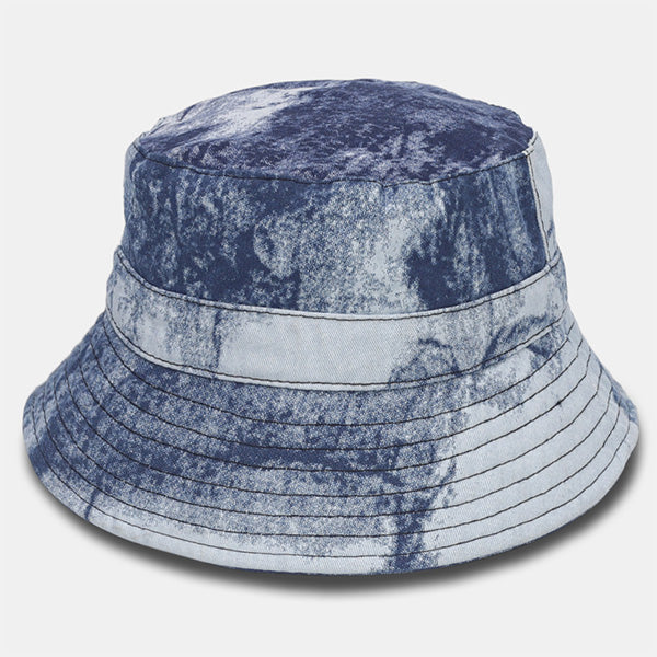 forbusite Blue Bucket Hat men cotton